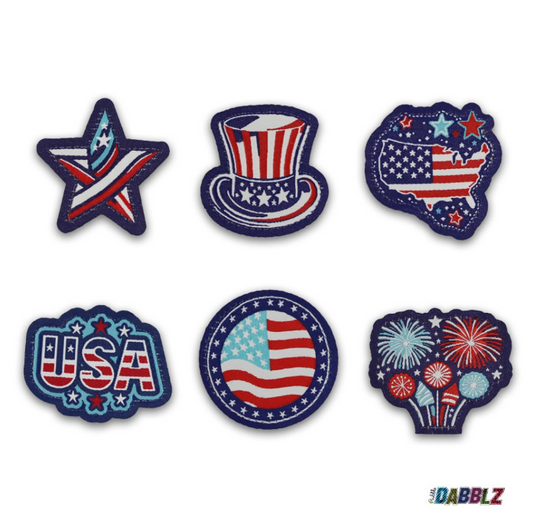 Stars and Stripes Dabblz Patch Pack