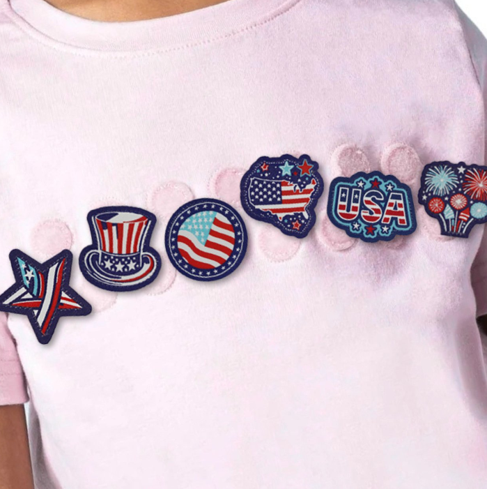 Stars and Stripes Dabblz Patch Pack