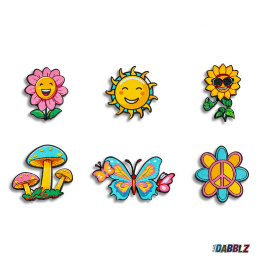 Flower Power Dabblz Patch Pack